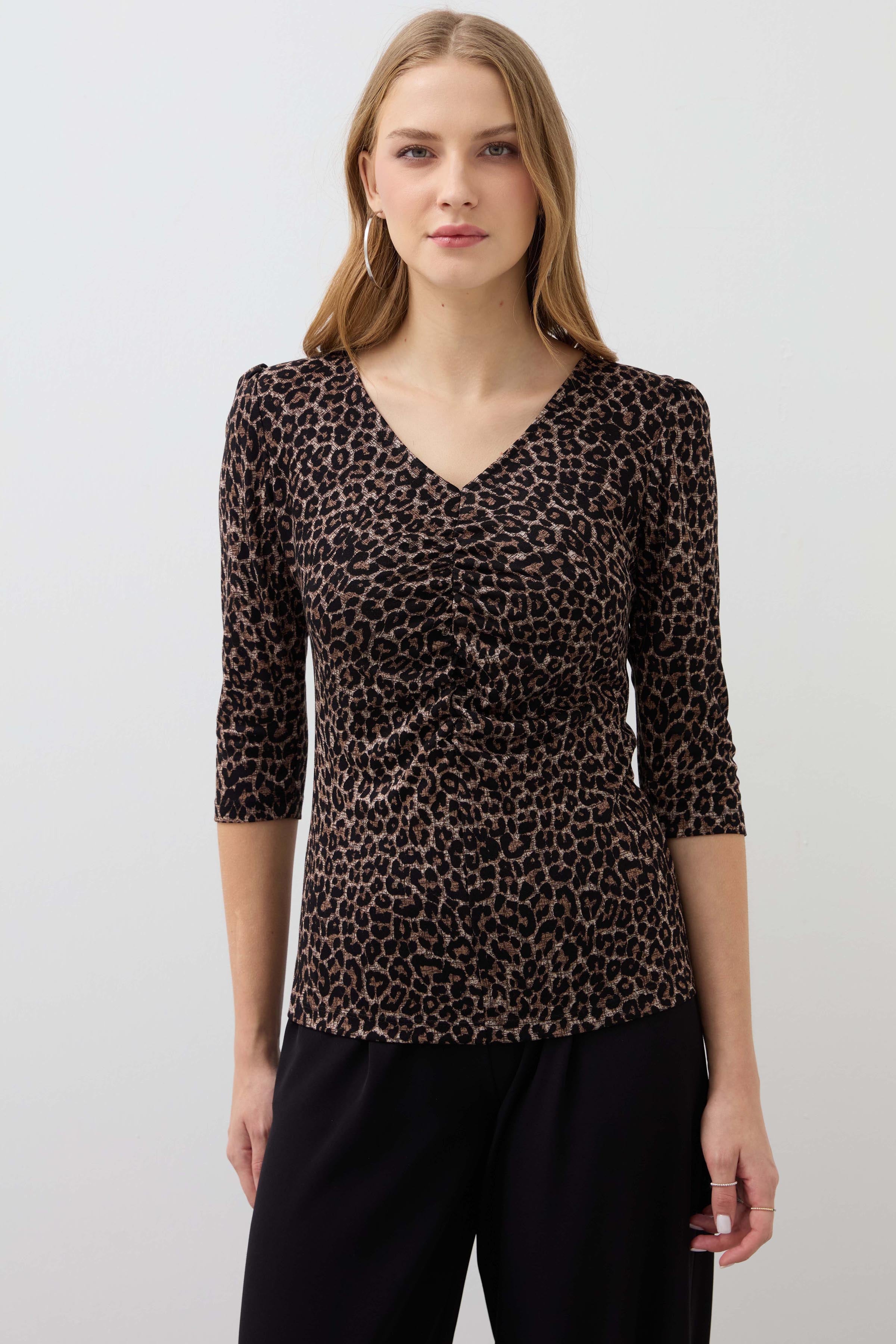 Leopard Print Blouse - Leopard