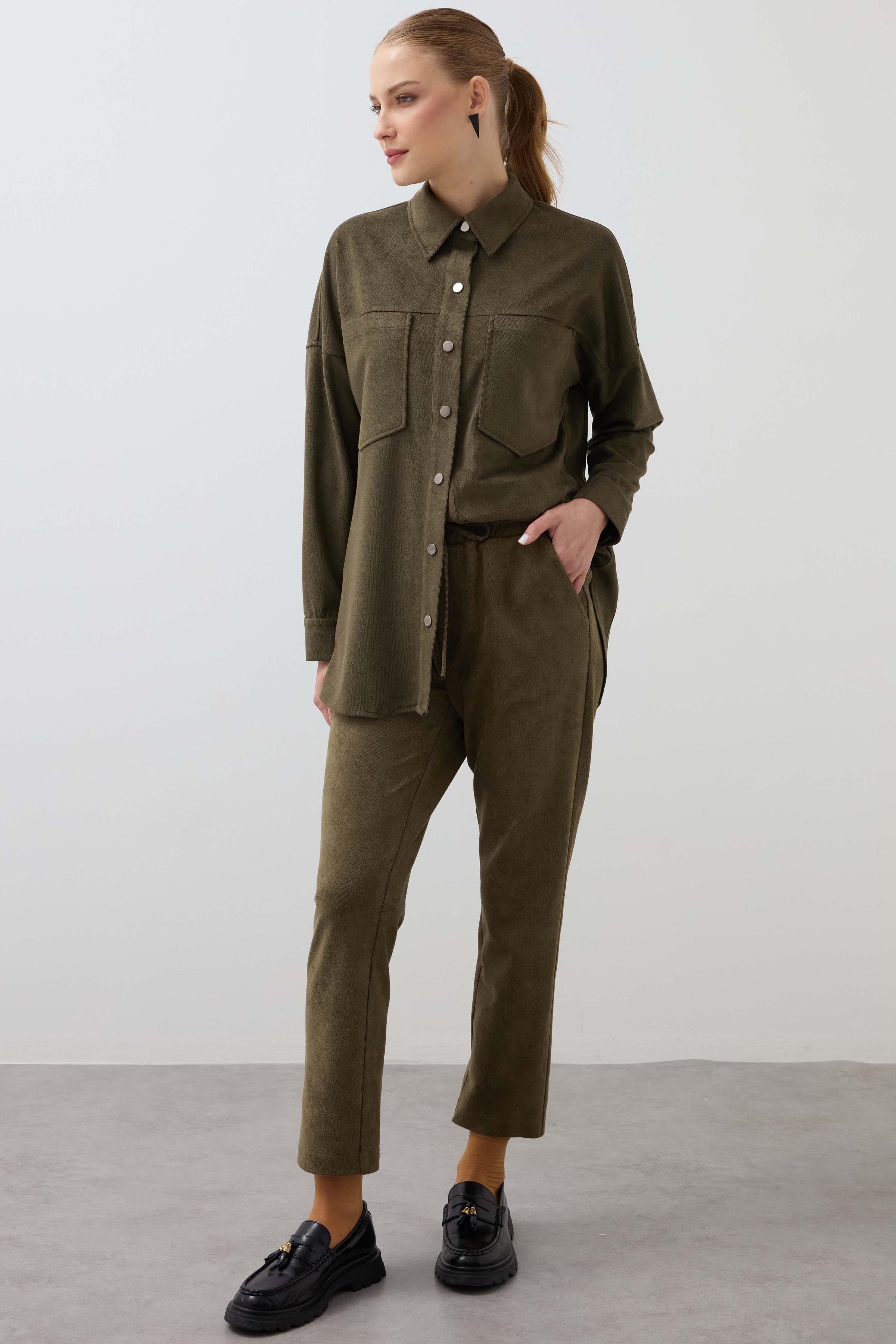 Carrot Pants - Khaki